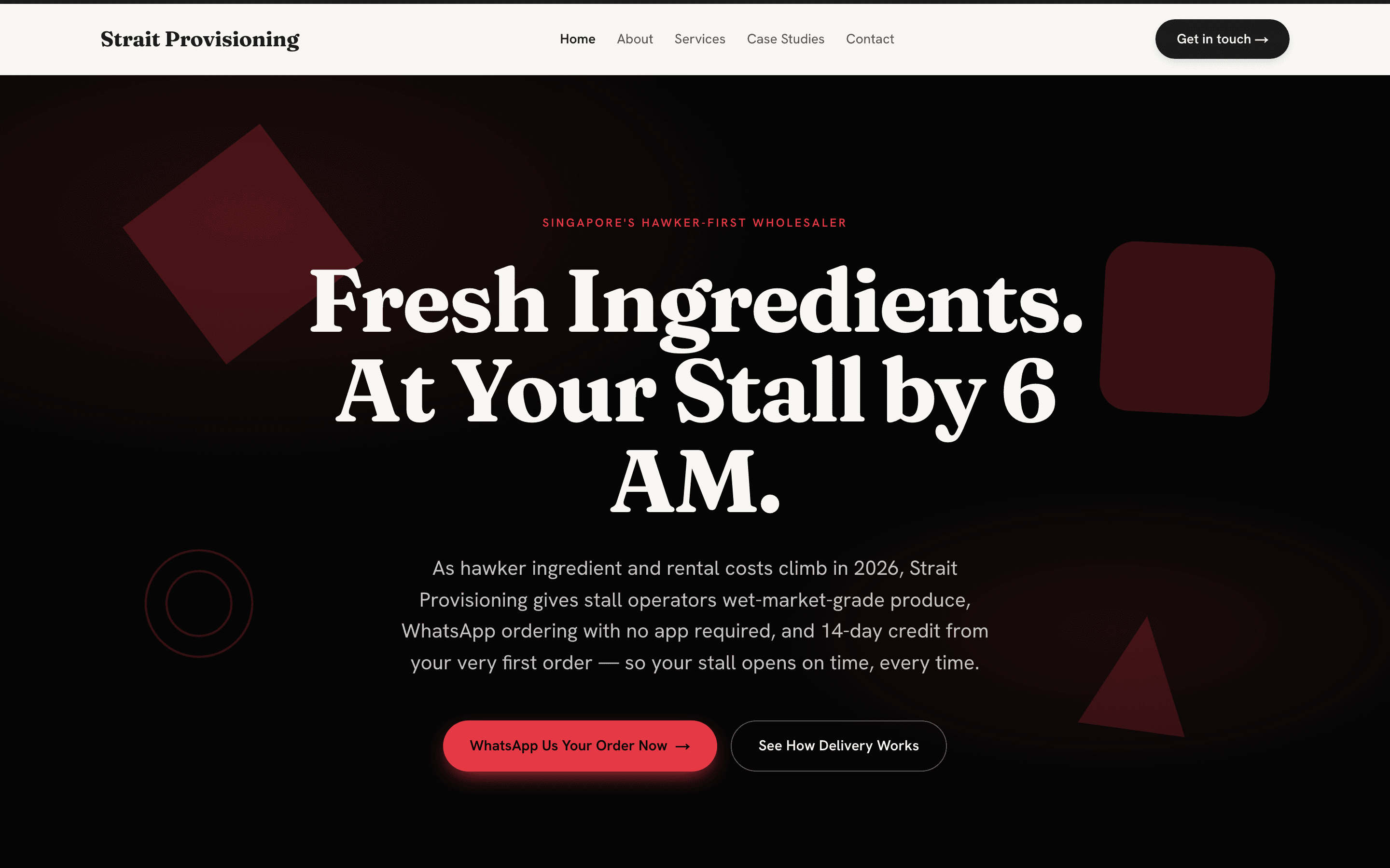 Strait Provisioning — a site CyberG7 designed and shipped
